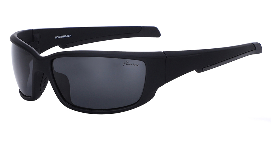 North Beach Ark Satin Black Grey Polarised