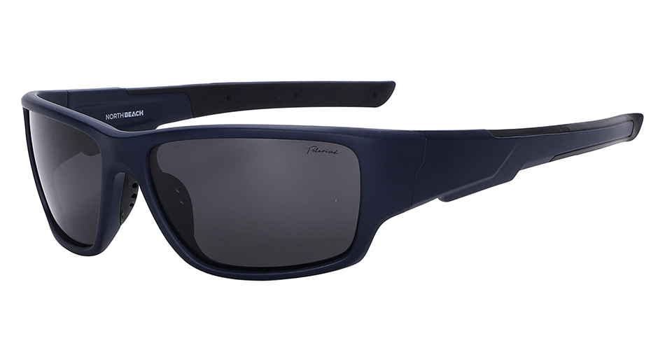 North Beach Luxy Satin Navy Grey Polarised