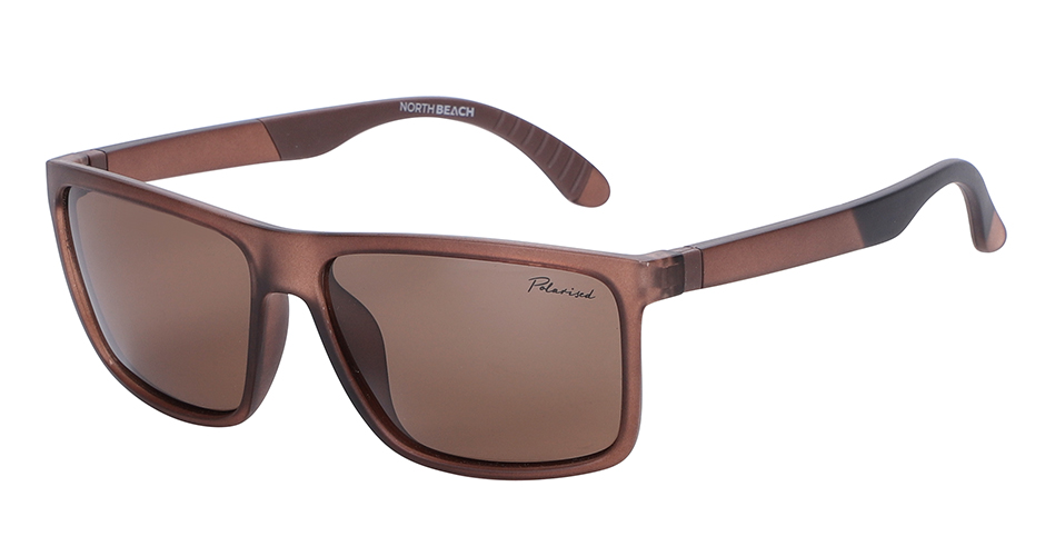 North Beach Rocky Satin Dark Brown Brown Polarised