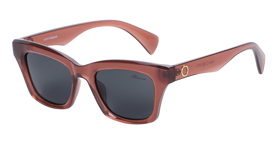 North Beach Front Xtal Brown Grey Polarised