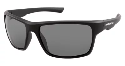 North Beach Pearleye Matt Black Flash Silver Mirror Polarised