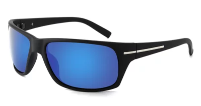 BB Style Shez Matt Black Blue Mirror Polarised