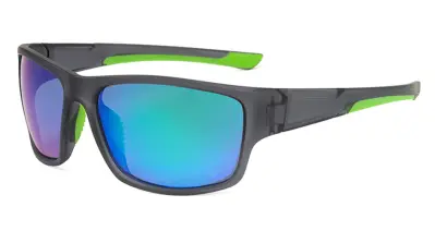 BB Style Hobbs Satin Black Green Mirror Polarised