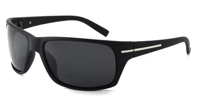 BB Style Wire Satin Black Grey Polarised