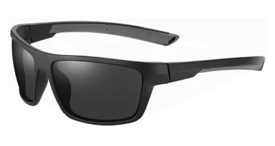 Pacific Fly Satin Black Grey Polarised