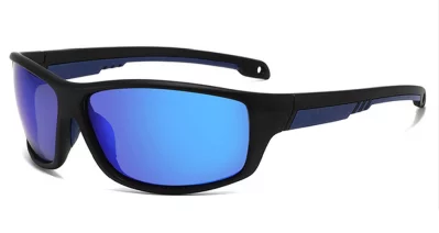 Pacific Booky Satin Black Blue Mirror Polarised