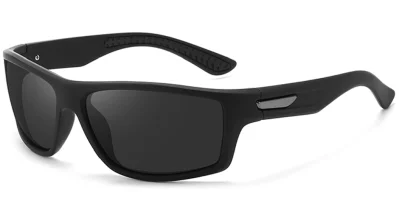 Pacific Cane Satin Black Grey Polarised