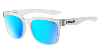 DD Blade-Satin Crystal Clear-Grey|Ice Blue Mirror Polarised 