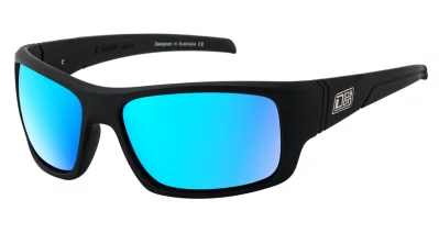 DD Stray-Satin Black-Grey|Ice Blue Mirror Polarised